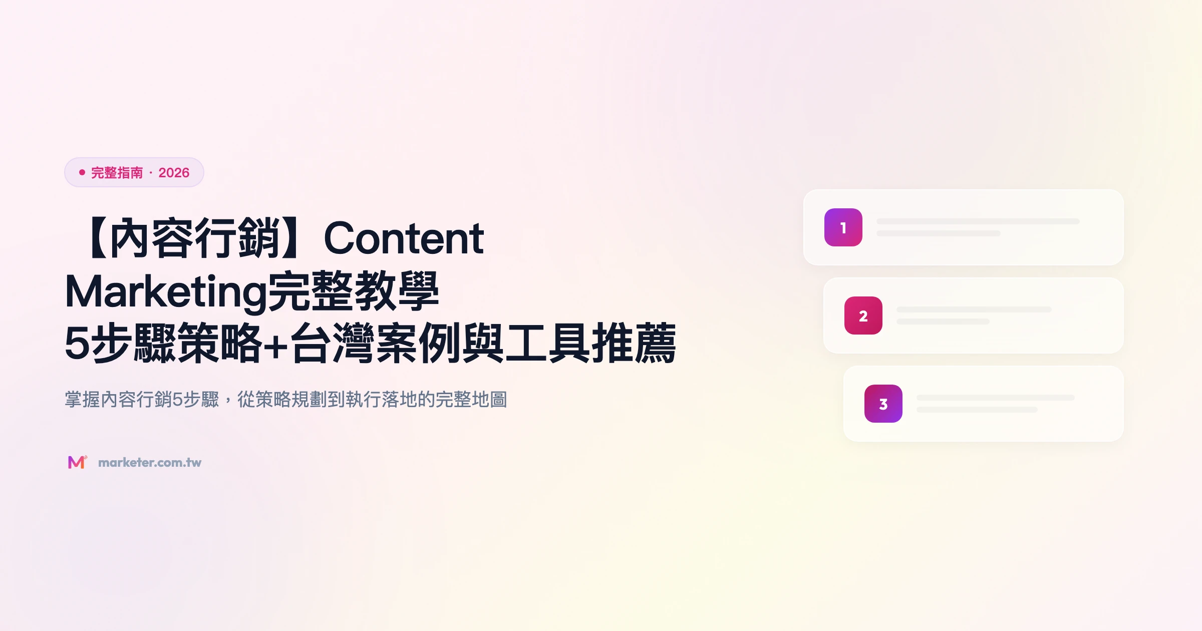 內容行銷 完整指南精選圖片