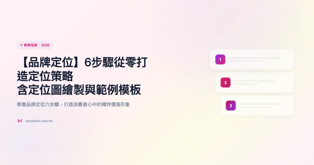 品牌定位 教學指南精選圖片