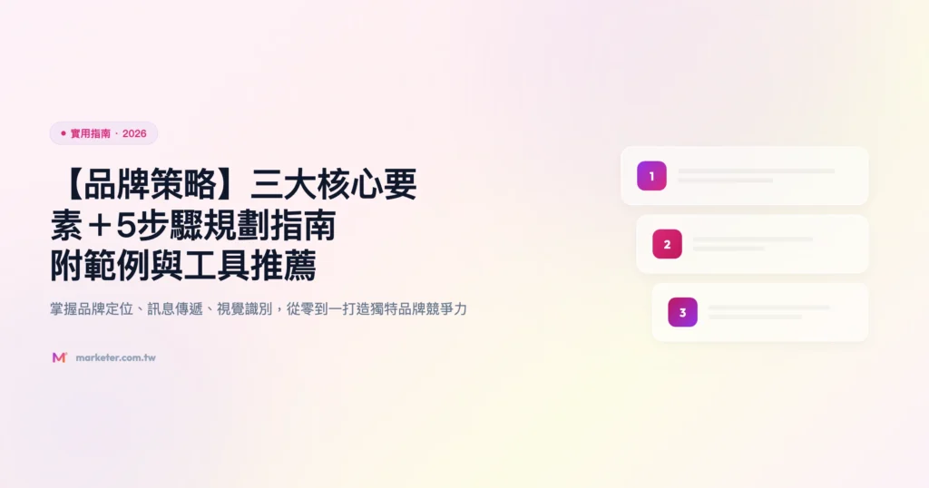 品牌策略 實用指南精選圖片