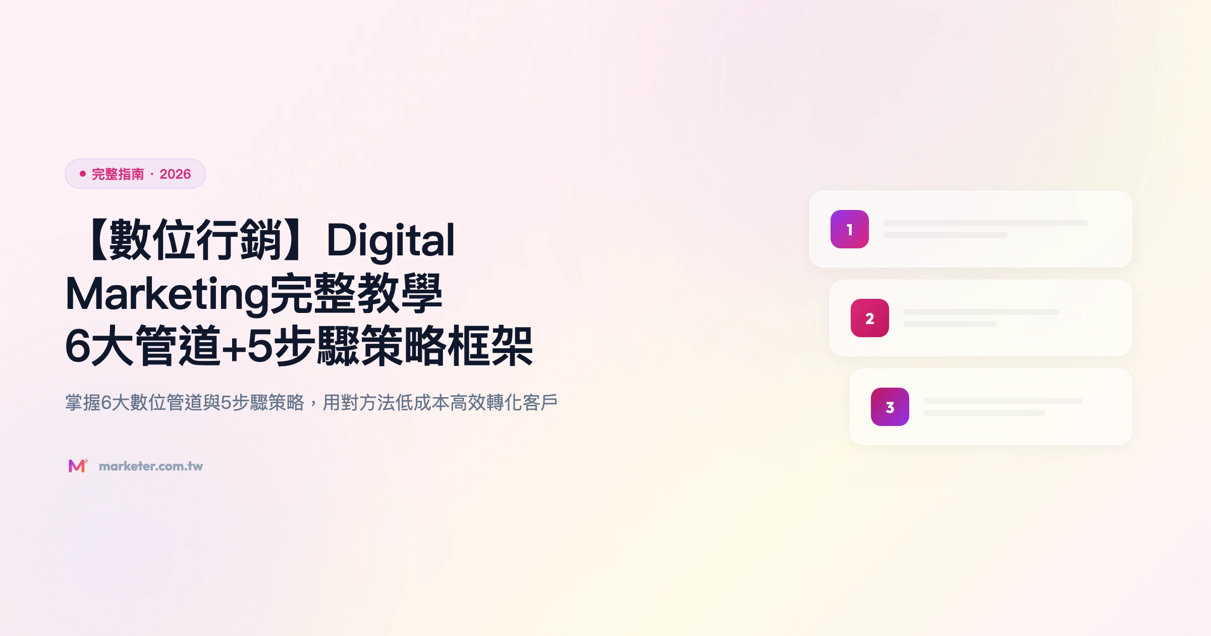 數位行銷 完整指南精選圖片