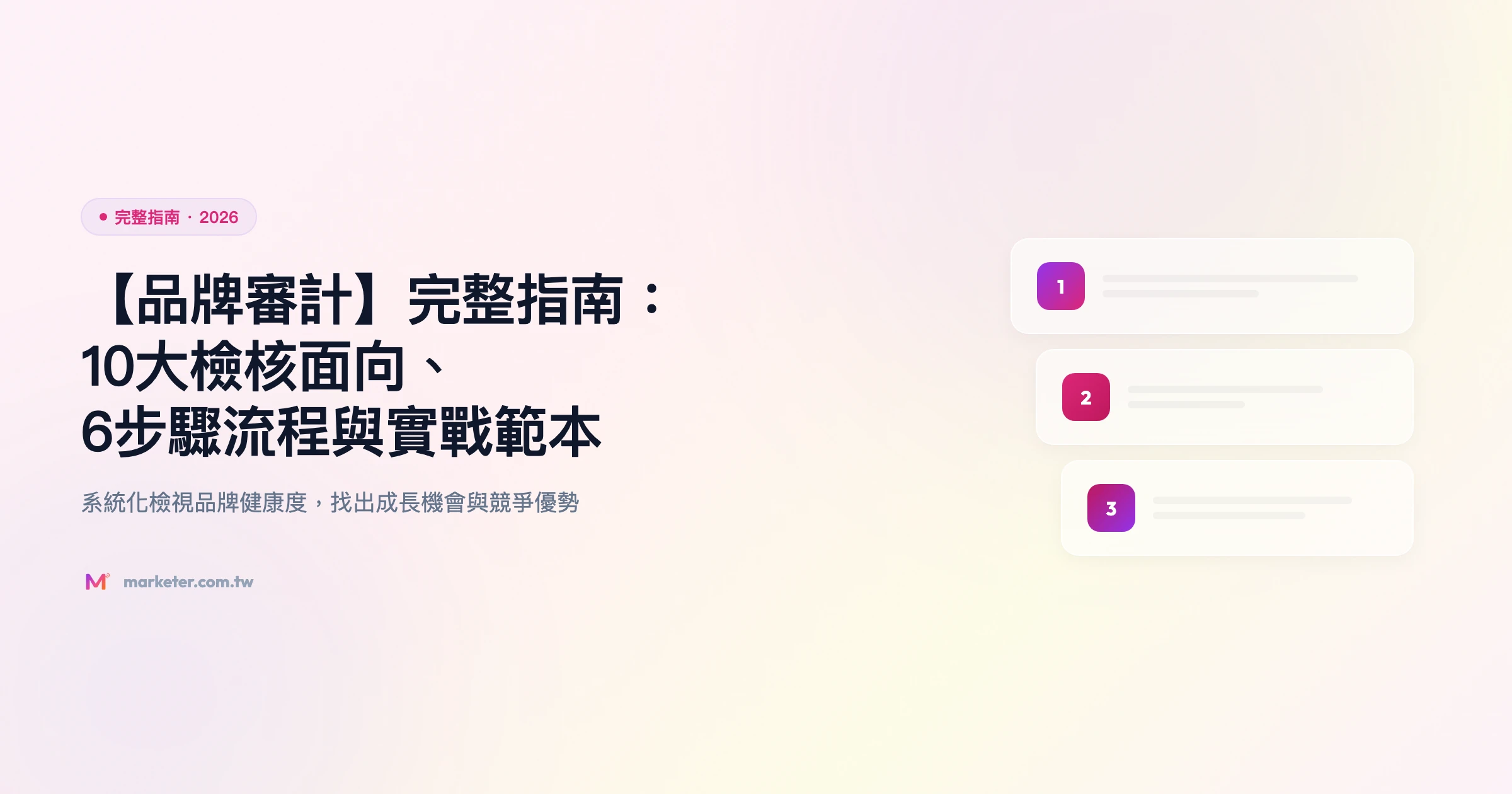 品牌審計 完整指南精選圖片