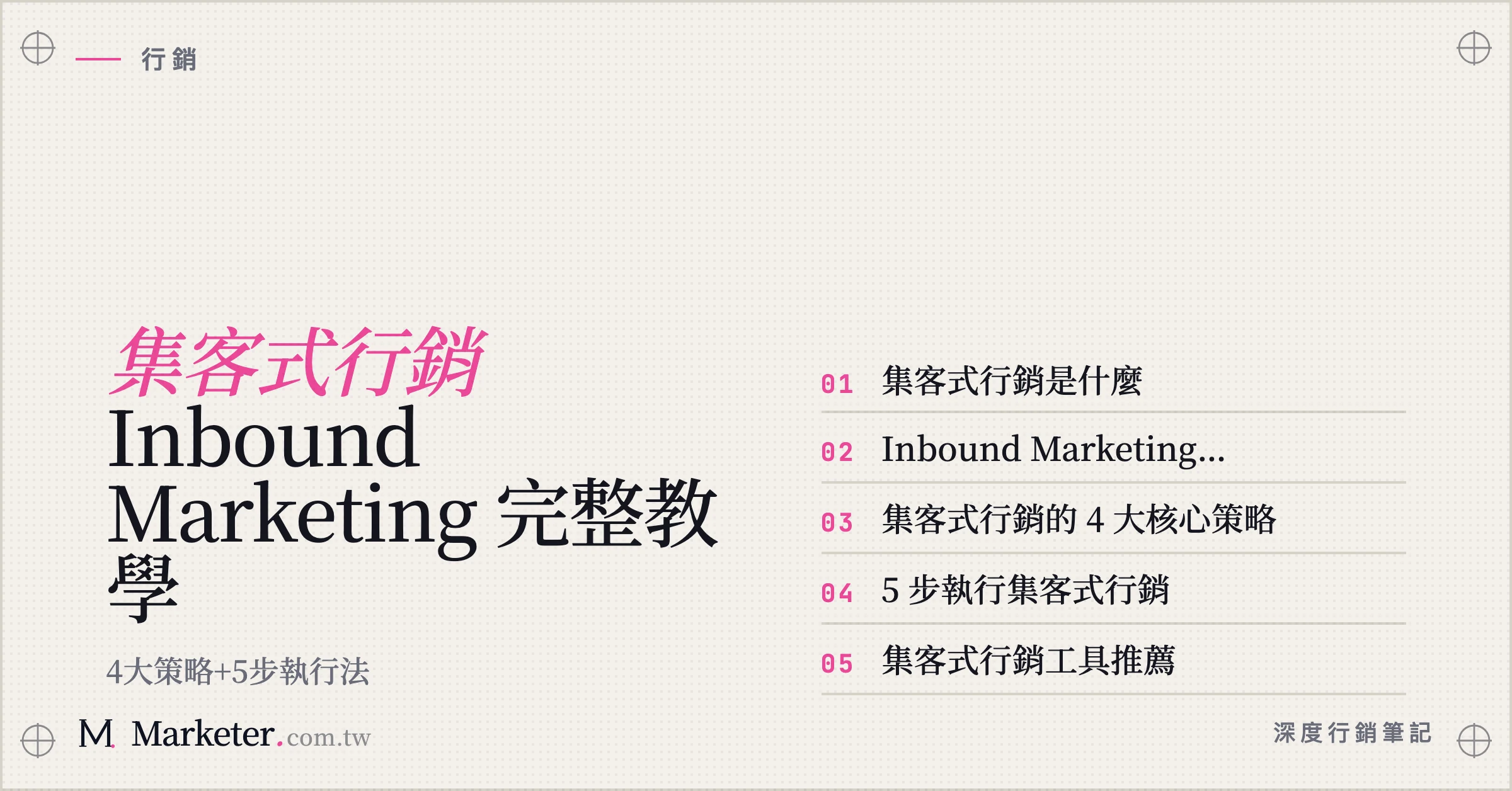 【集客式行銷】Inbound Marketing 完整教學｜4大策略+5步執行法