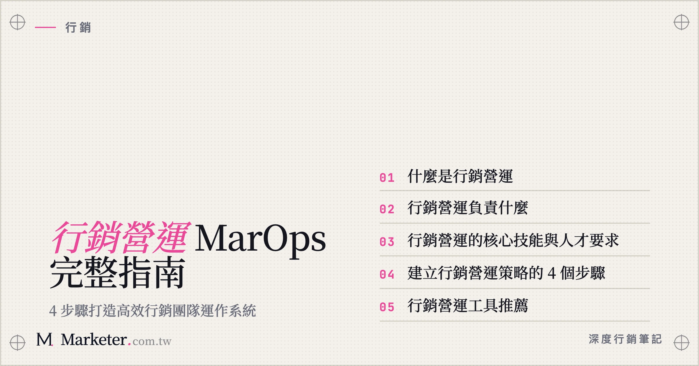 【行銷營運】MarOps 完整指南｜4 步驟打造高效行銷團隊運作系統